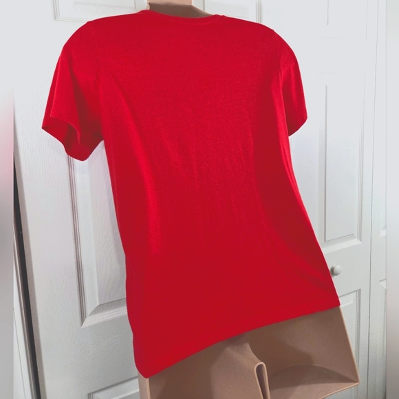 Way To Celebrate Patriotic Red "All American Summer" Cat Short Sleeve Shirt XXL - Picture 6 of 11